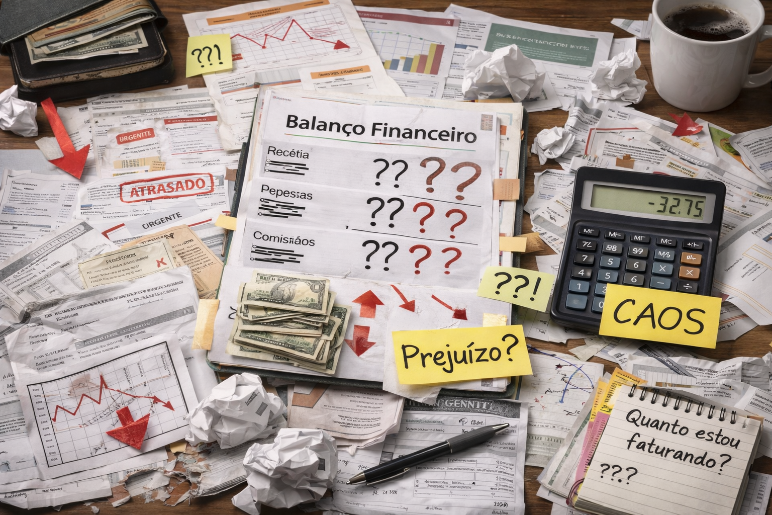 Controle financeiro deficiente