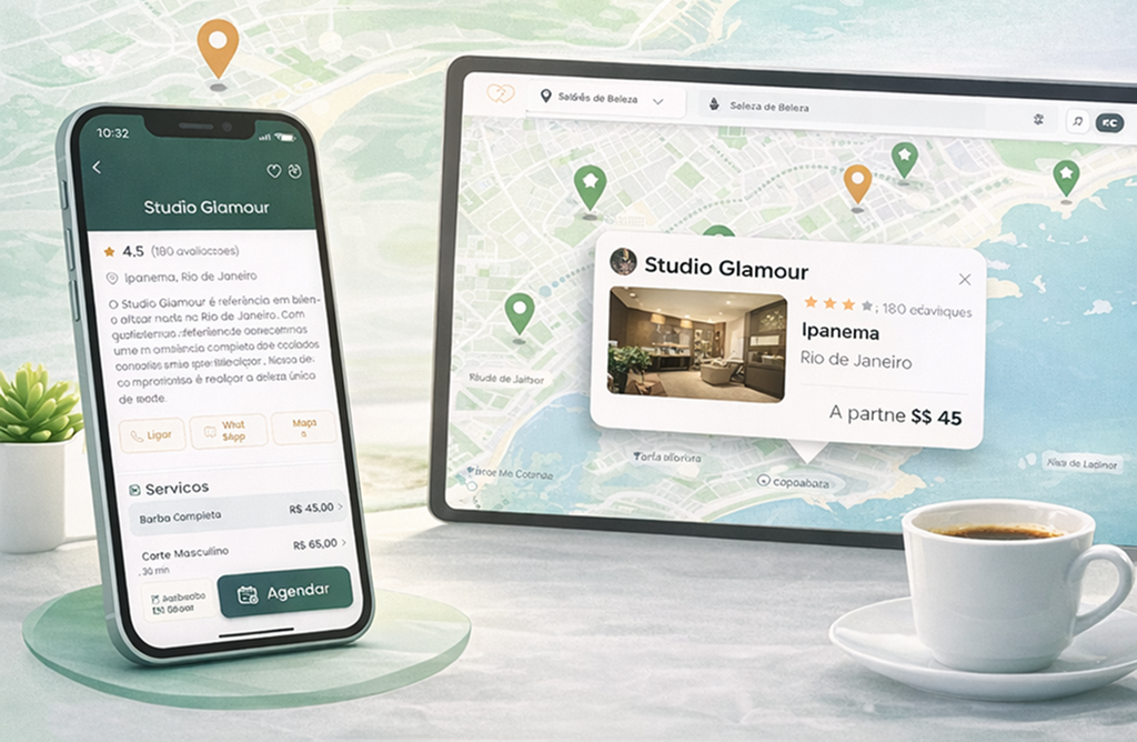Mais clientes - visibilidade e busca por localização